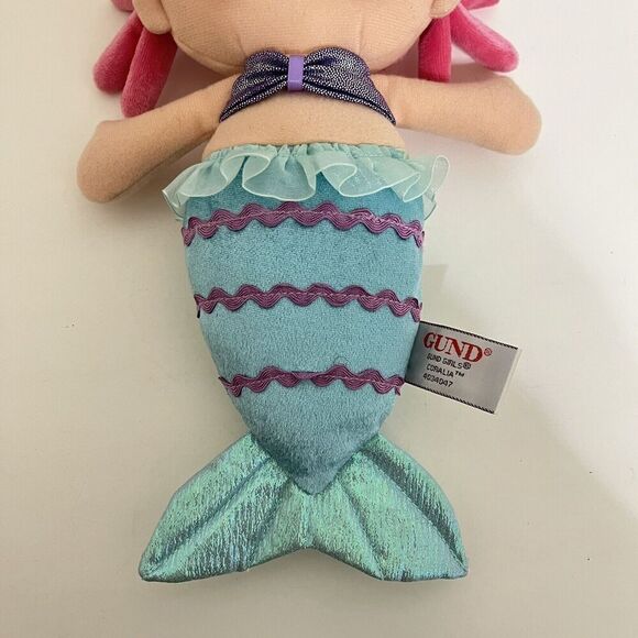 Gund Girls Coralia Mermaid Plush Doll 12" - Picture 6 of 10